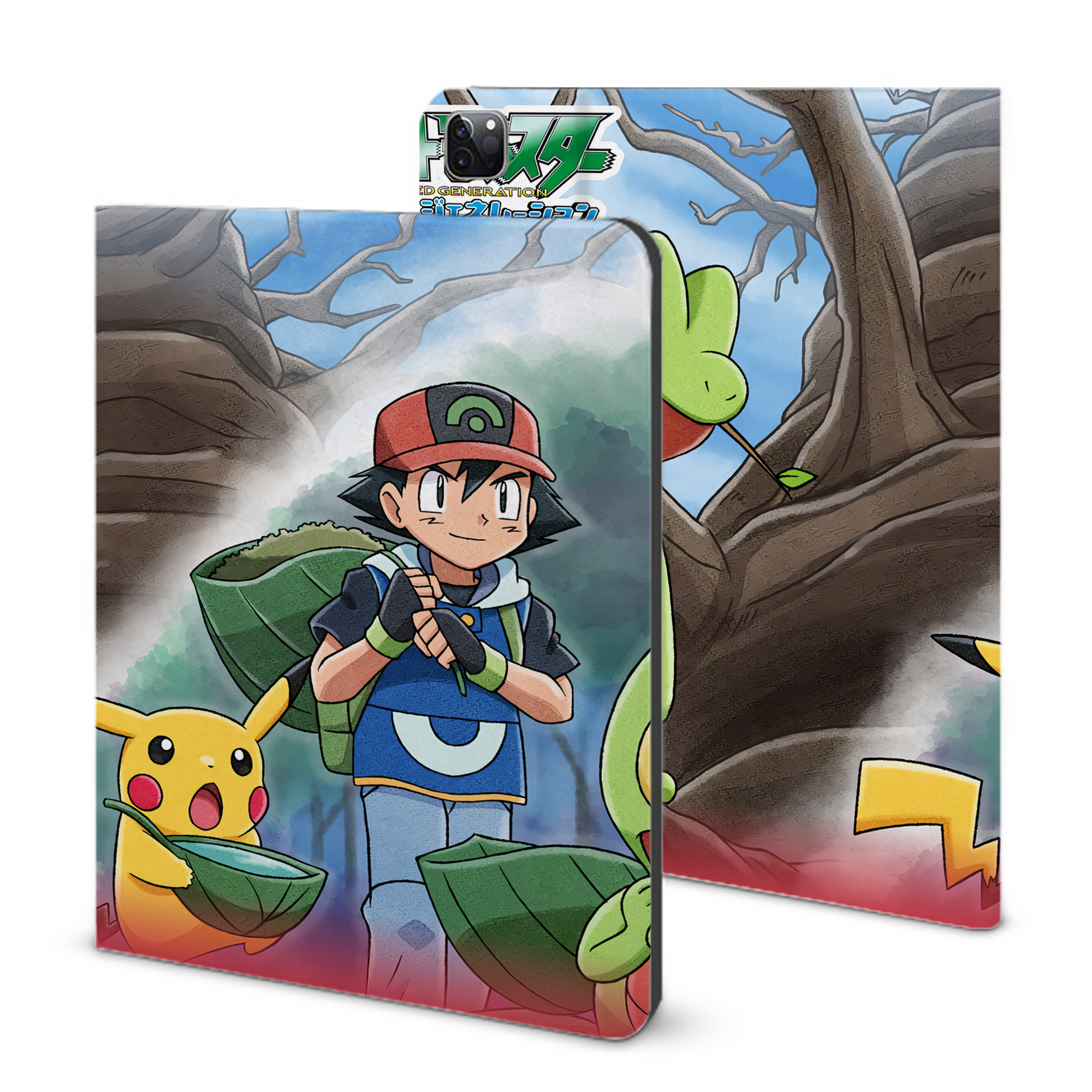 （画像用） ポケットモンスター Pokémon IPad ケース ブック型 PUレザー TPU 耐衝撃 軽量 薄型 ペン収納なし 全面保護 IPad 各モデル対応